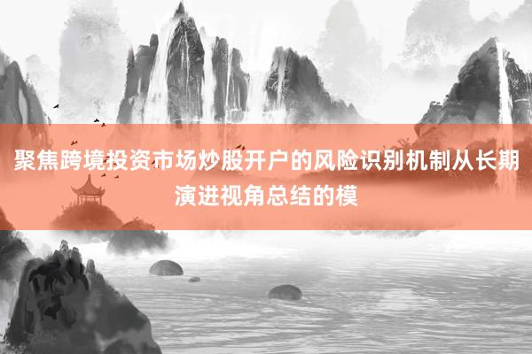 聚焦跨境投资市场炒股开户的风险识别机制从长期演进视角总结的模