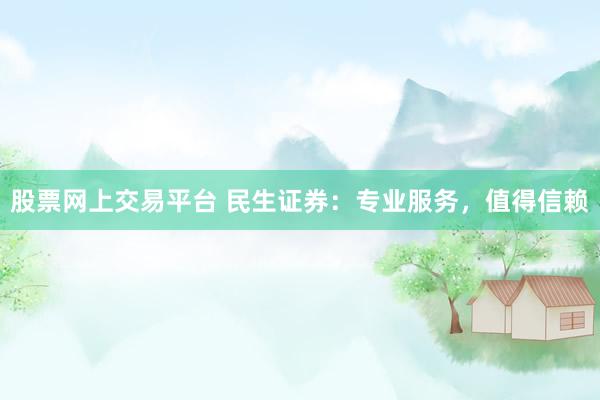 股票网上交易平台 民生证券：专业服务，值得信赖