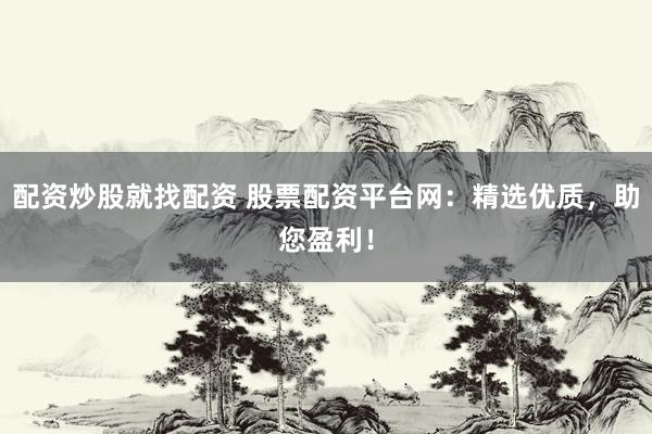配资炒股就找配资 股票配资平台网：精选优质，助您盈利！
